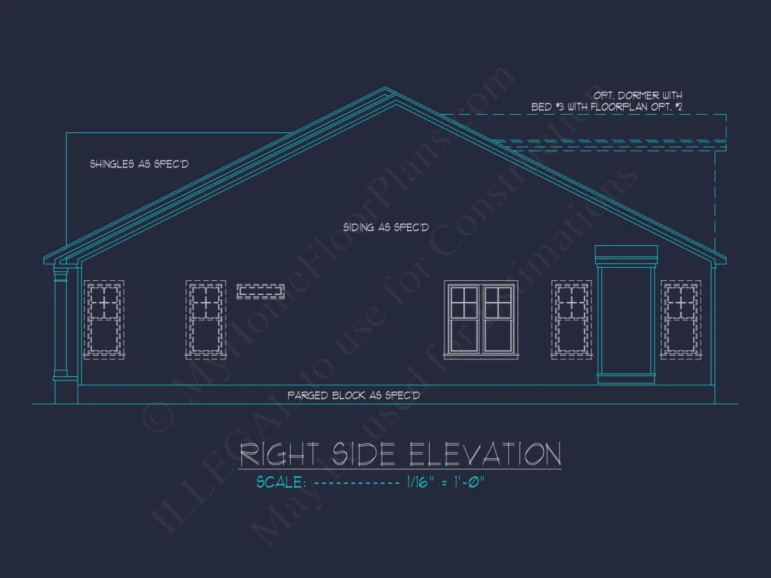 Stunning Craftsman house Plan with Open Floor Design and CAD Blueprint