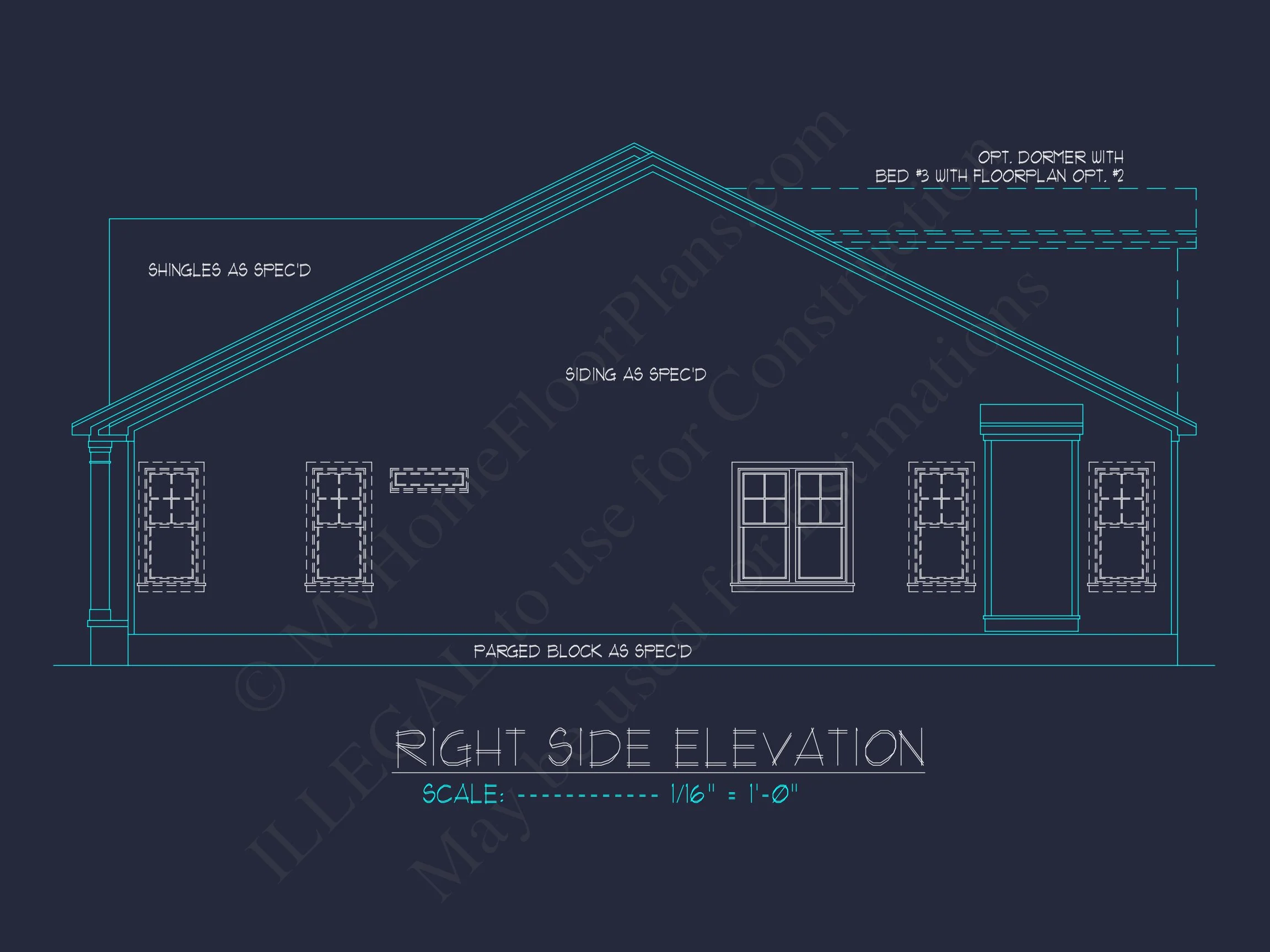 Stunning Craftsman house Plan with Open Floor Design and CAD Blueprint