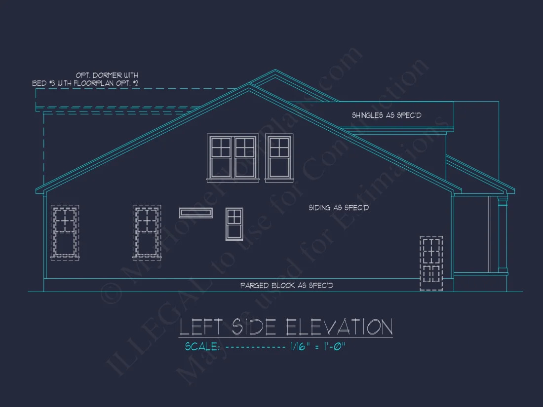 Stunning Craftsman house Plan with Open Floor Design and CAD Blueprint