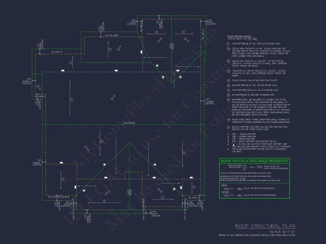 Craftsman house Plan with 4 Bedrooms and Open Floor Design