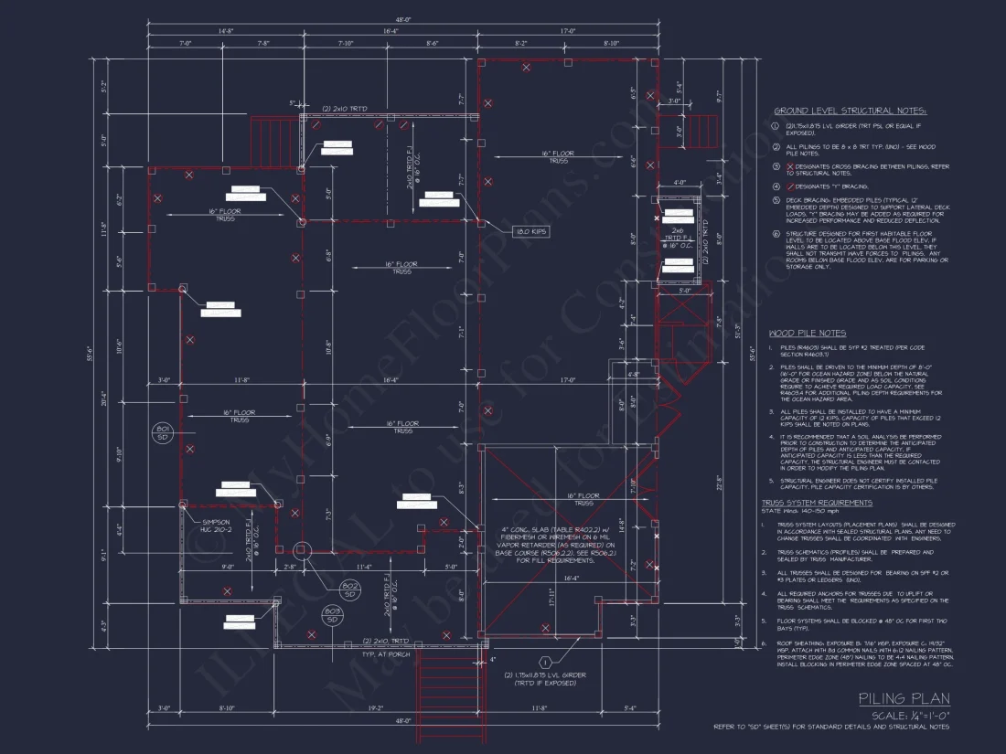 Craftsman house Plan with 4 Bedrooms and Open Floor Design