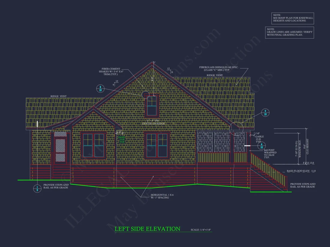 Craftsman house Plan with 4 Bedrooms and Open Floor Design