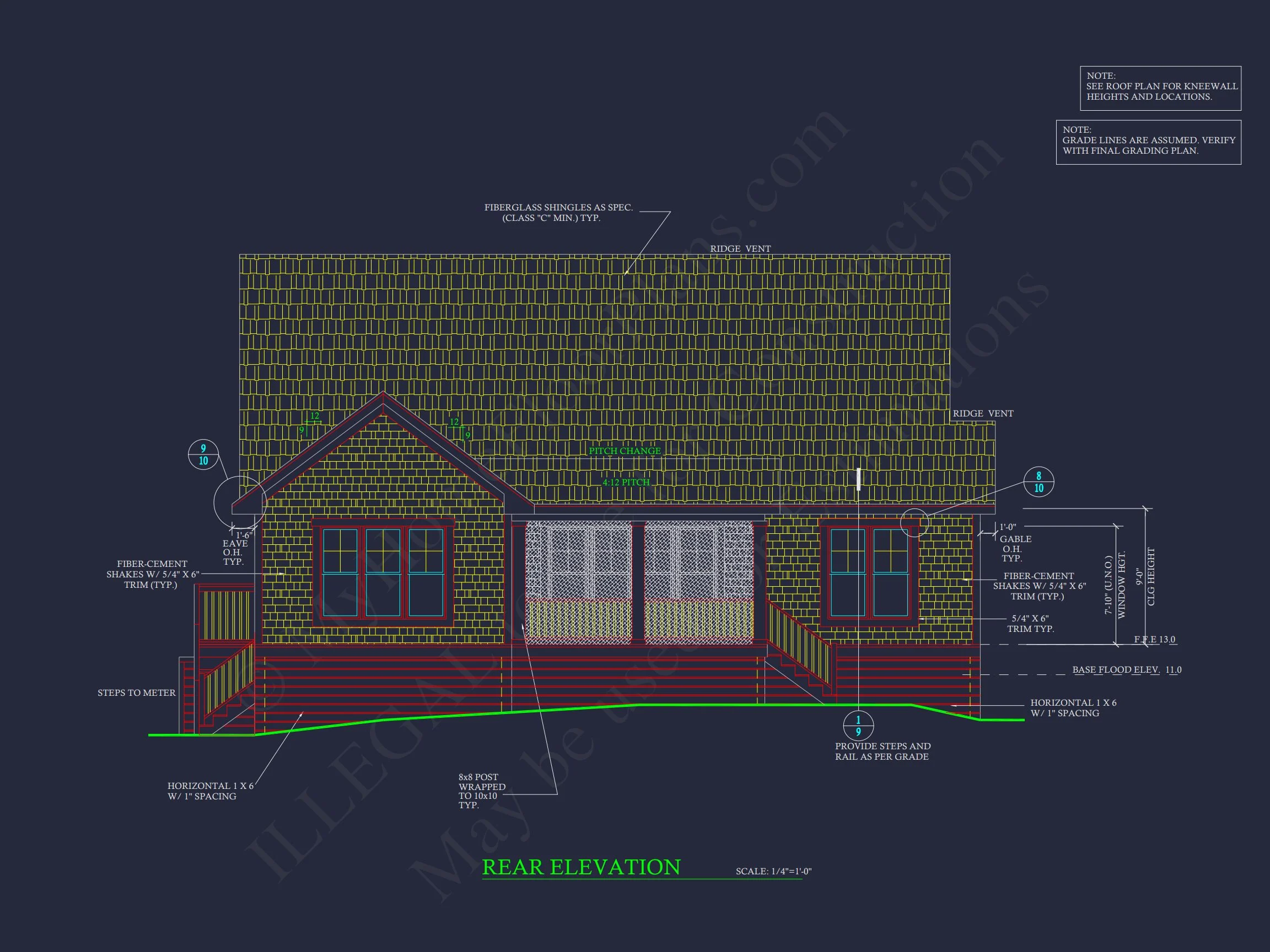 Craftsman house Plan with 4 Bedrooms and Open Floor Design