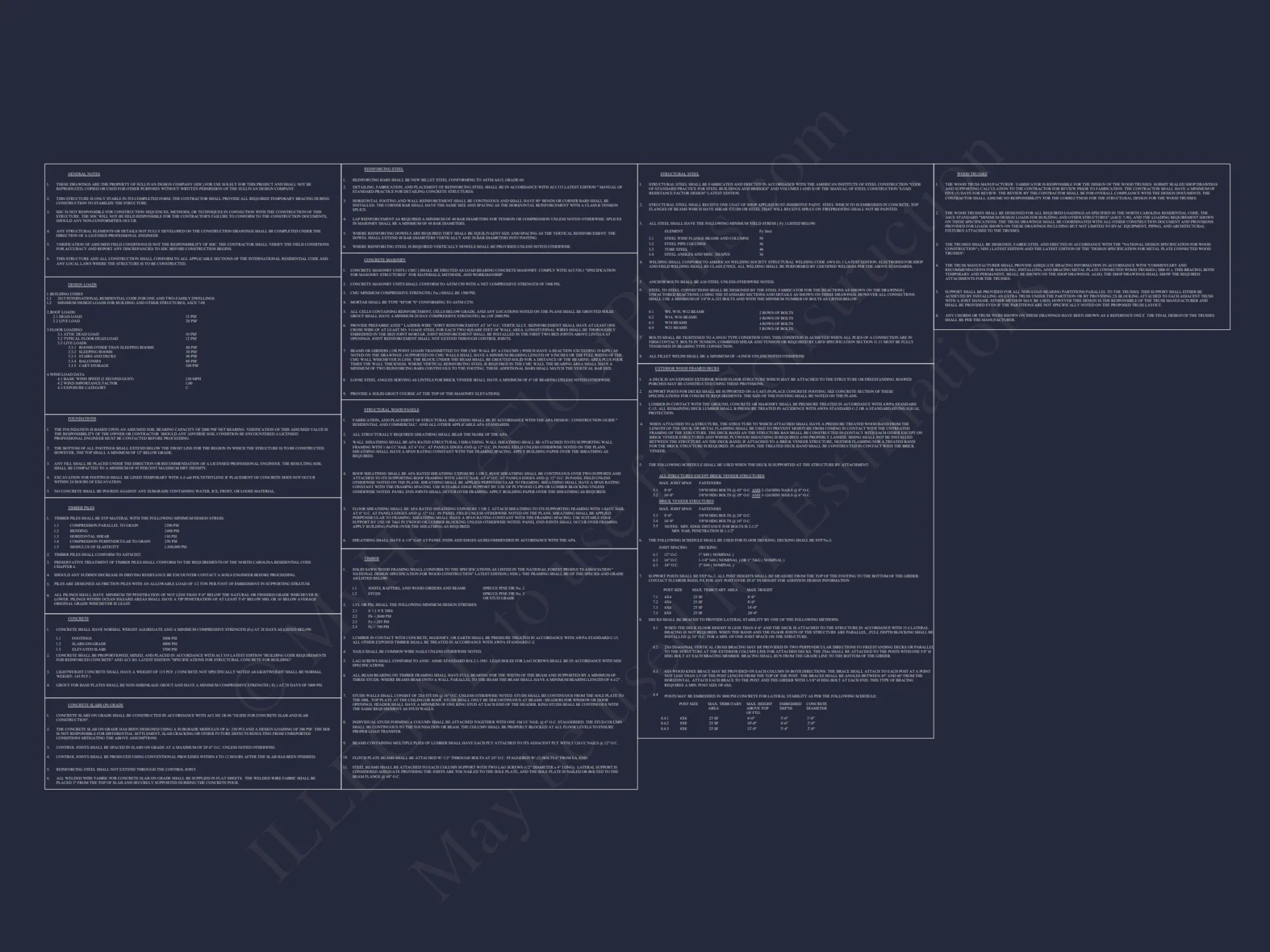 Beachfront house Plan with Blueprint & CAD Designs