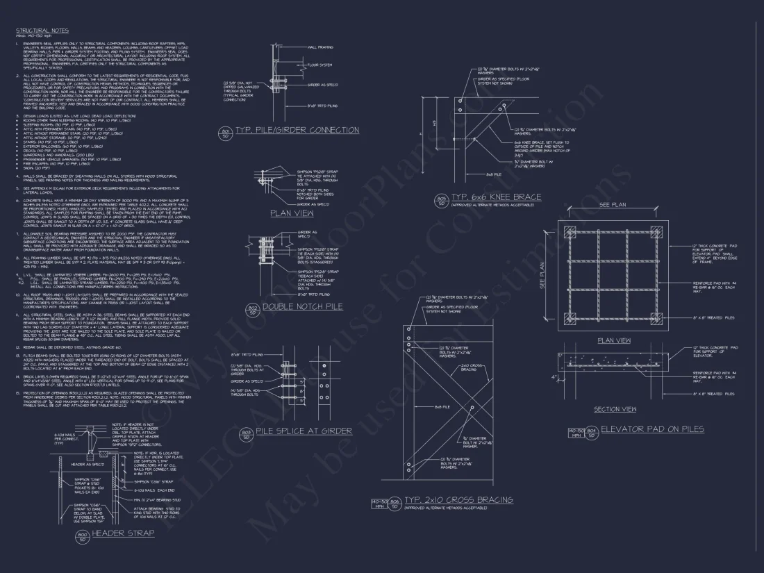 Beachfront house Plan with Blueprint & CAD Designs