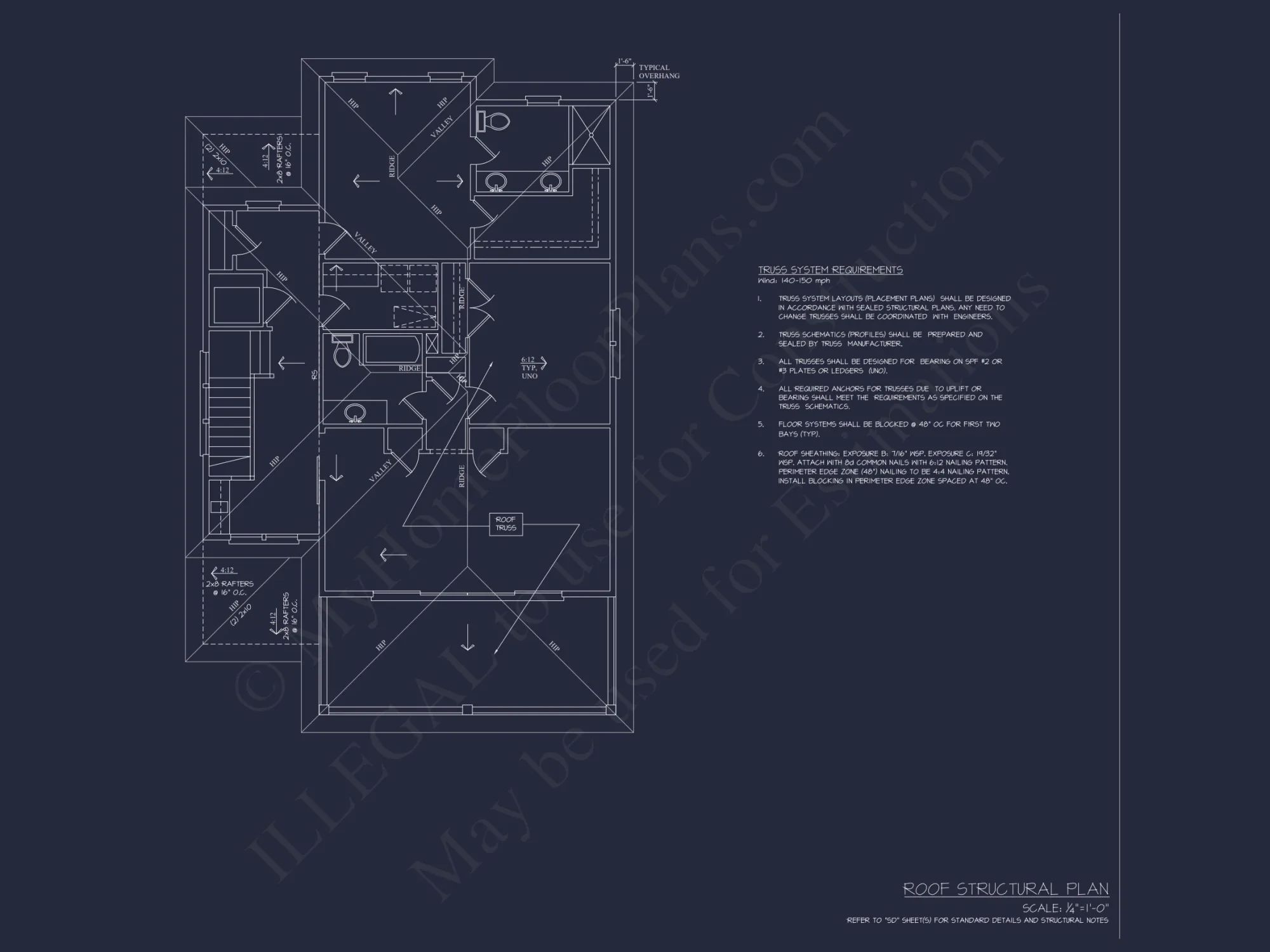 Beachfront house Plan with Blueprint & CAD Designs