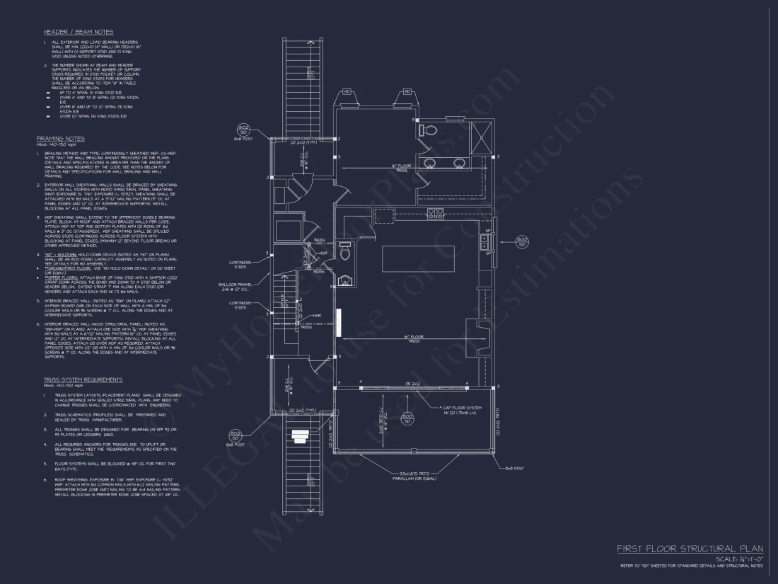 Beachfront house Plan with Blueprint & CAD Designs