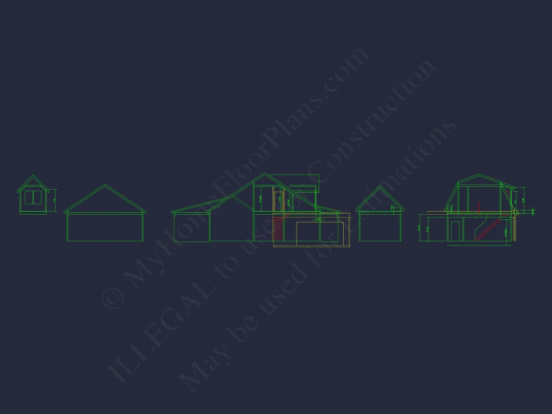 4-Bedroom Floor Plan with Blueprint Designs