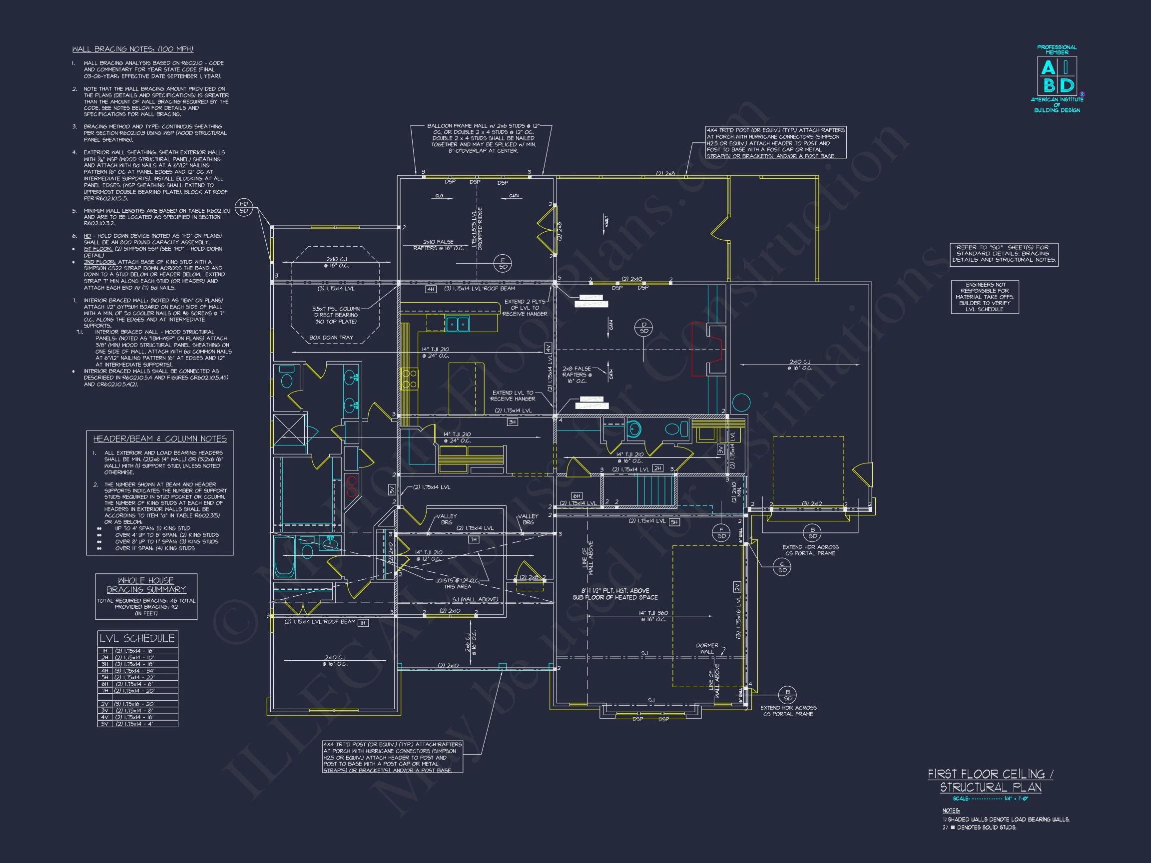 18-1987 HOUSE PLAN - Modern House Plan | 4-Bedroom Floor Plan with Blueprint Designs 40 Modern house Plan