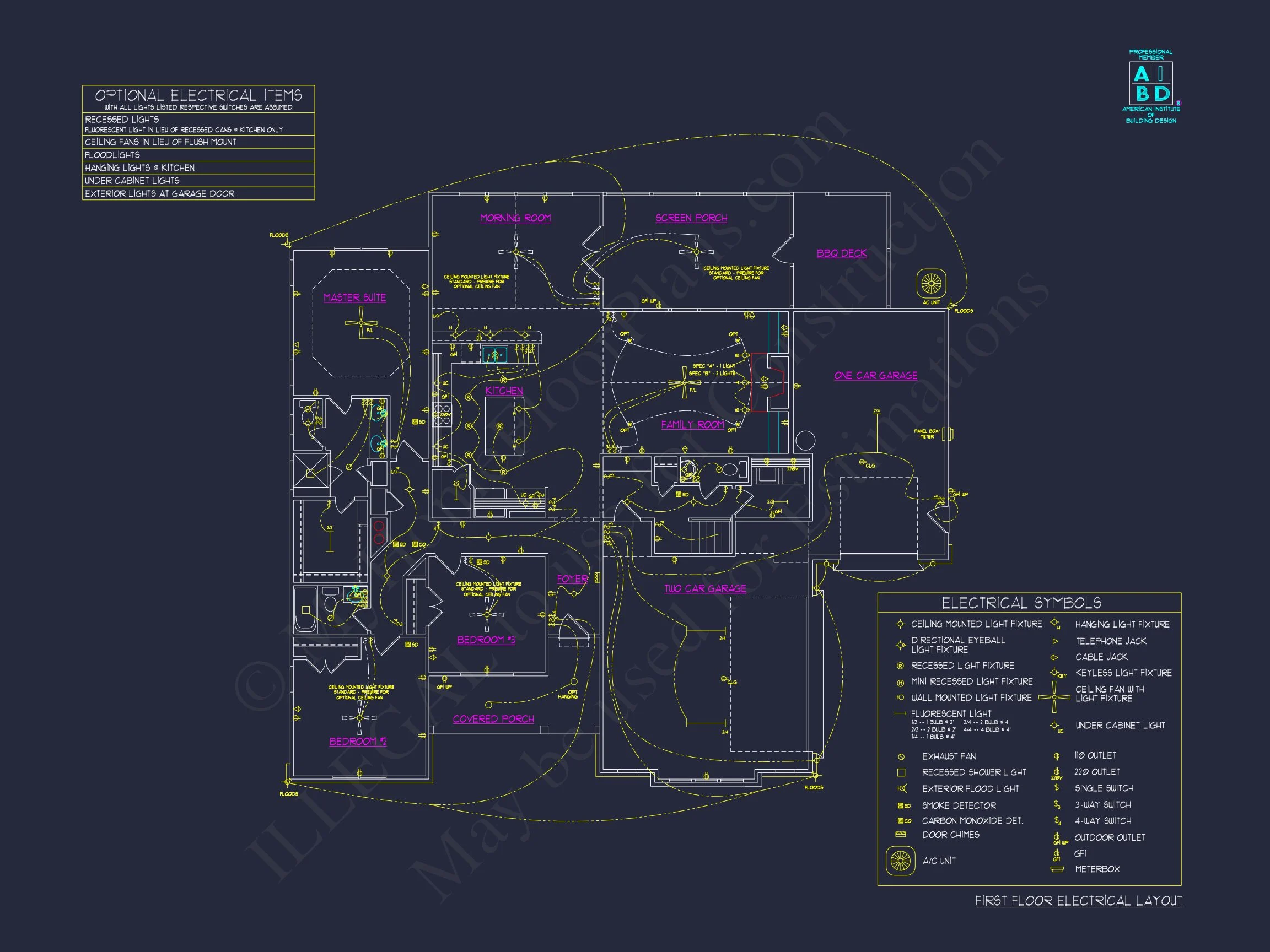 18-1987 HOUSE PLAN - Modern House Plan | 4-Bedroom Floor Plan with Blueprint Designs 37 4-Bedroom Floor Plan with Blueprint Designs