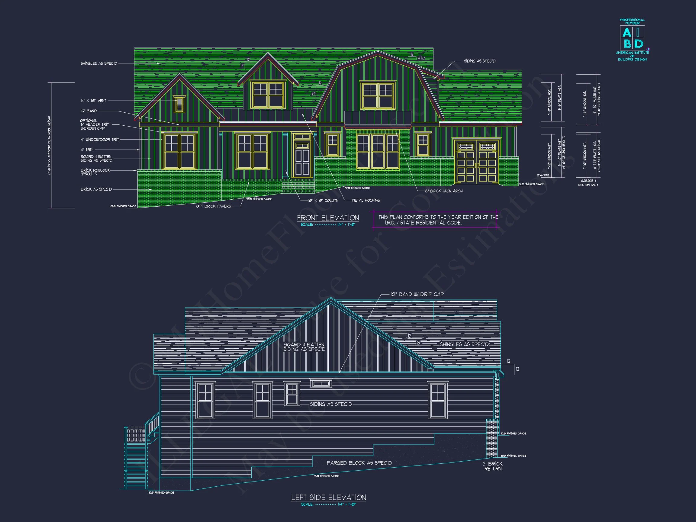 18-1987 HOUSE PLAN - Modern House Plan | 4-Bedroom Floor Plan with Blueprint Designs 31 4-Bedroom Floor Plan with Blueprint Designs