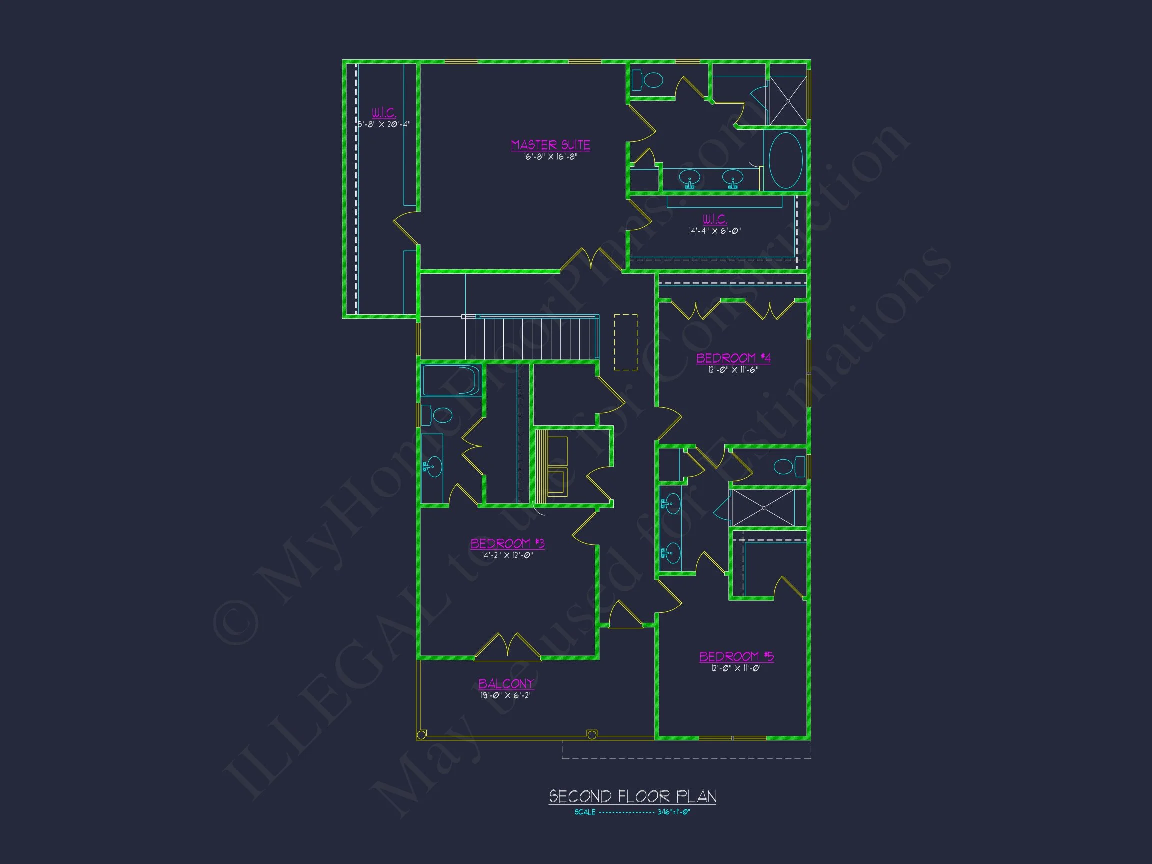 Elegant house Design with Floor Plans, Blueprints & CAD Architecture