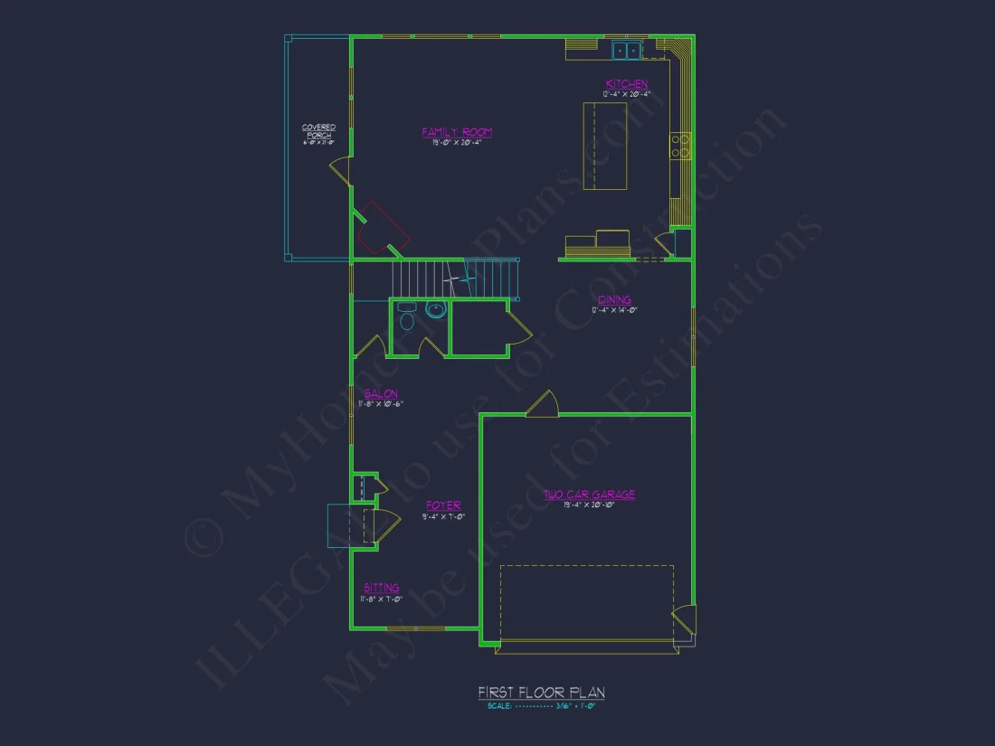 Elegant house Design with Floor Plans, Blueprints & CAD Architecture