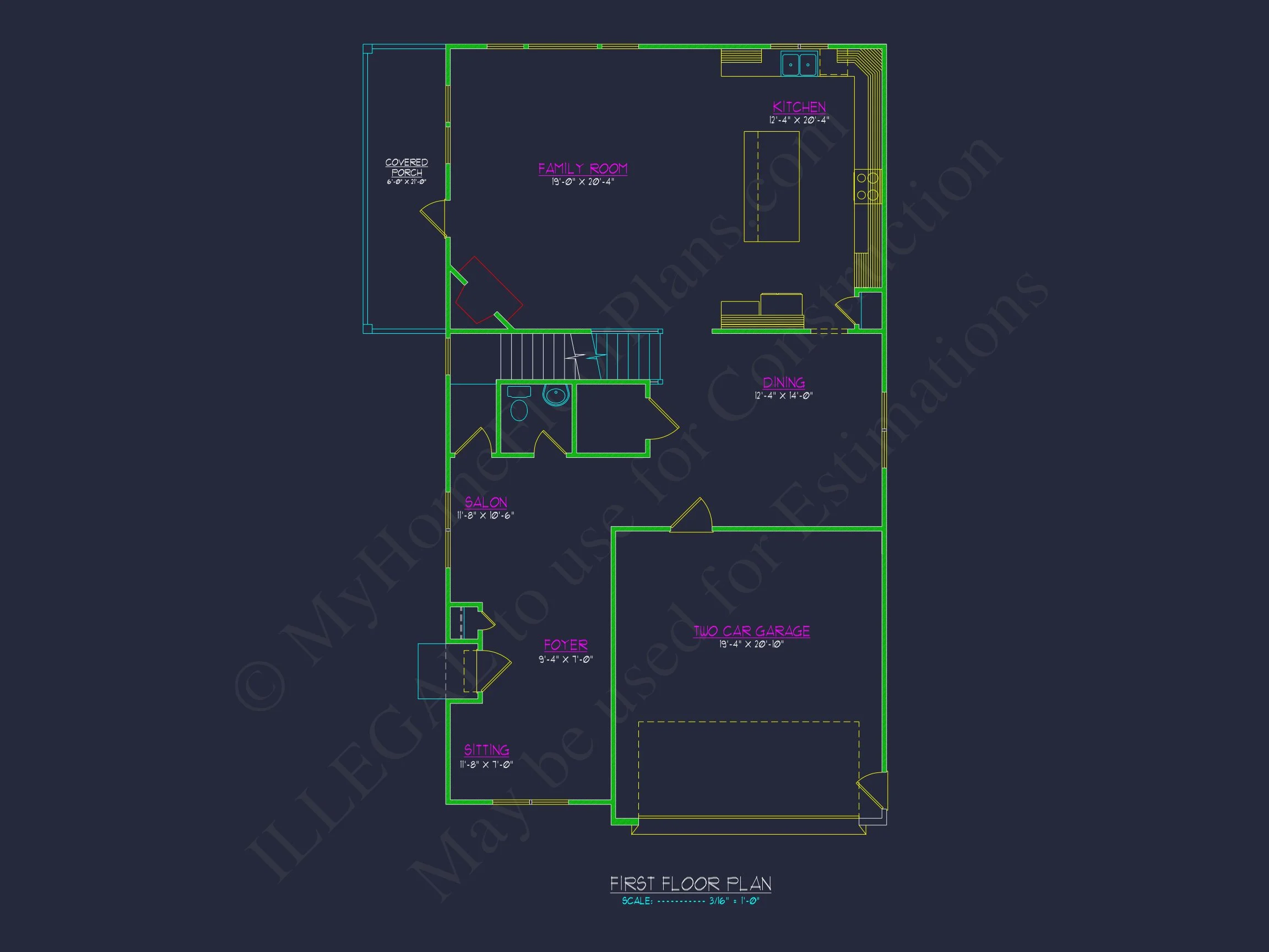Elegant house Design with Floor Plans, Blueprints & CAD Architecture