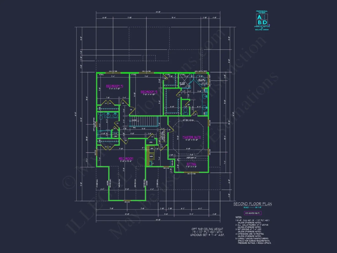 Charming Two-Story house Plan with 4 Bedrooms & CAD Designs