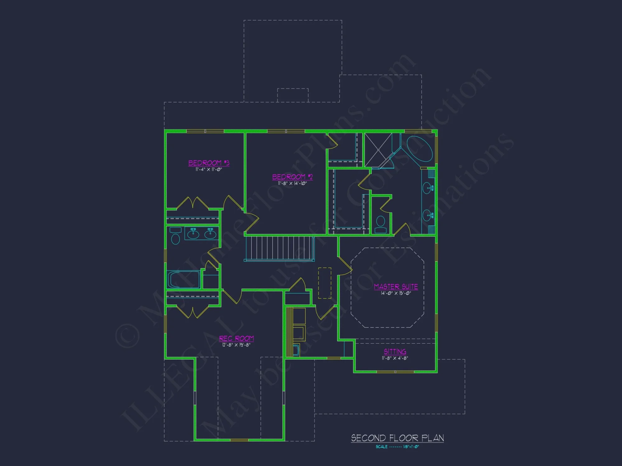 Charming Two-Story house Plan with 4 Bedrooms & CAD Designs