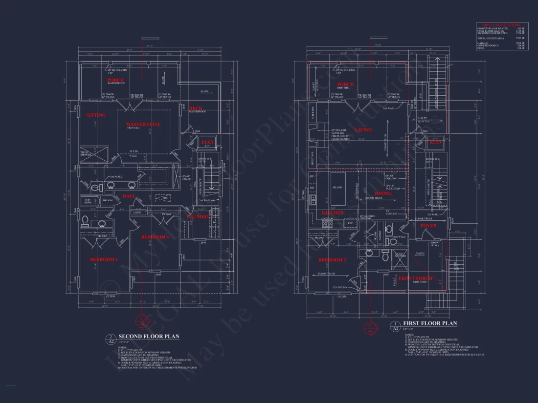 Charming Coastal house Plan with CAD Blueprint and Designs