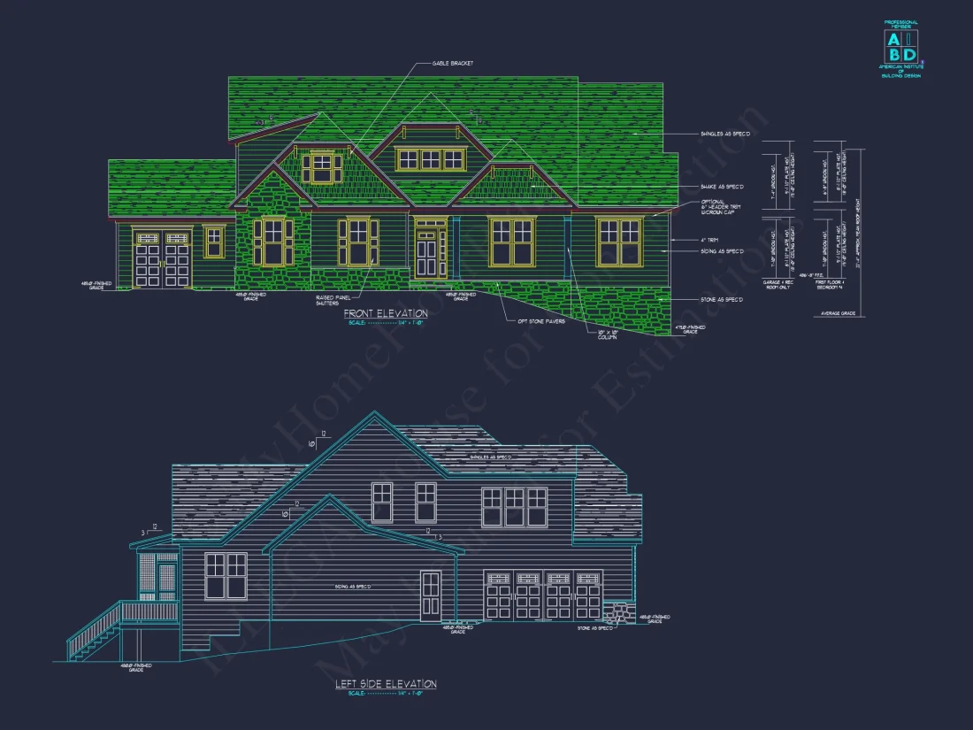 Explore this Spacious and Stylish house Plan with Detailed CAD Blueprint Designs