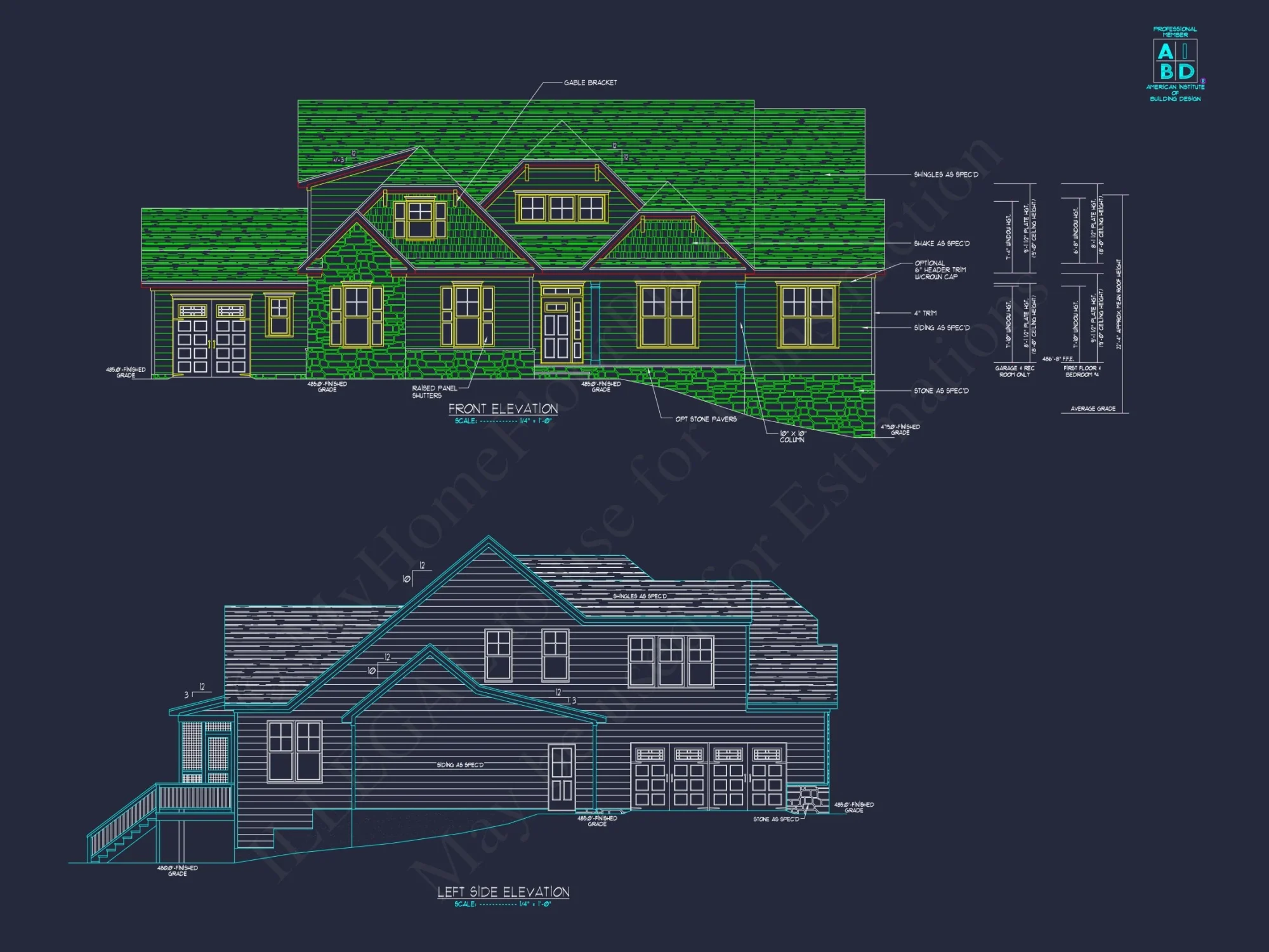 Explore this Spacious and Stylish house Plan with Detailed CAD Blueprint Designs