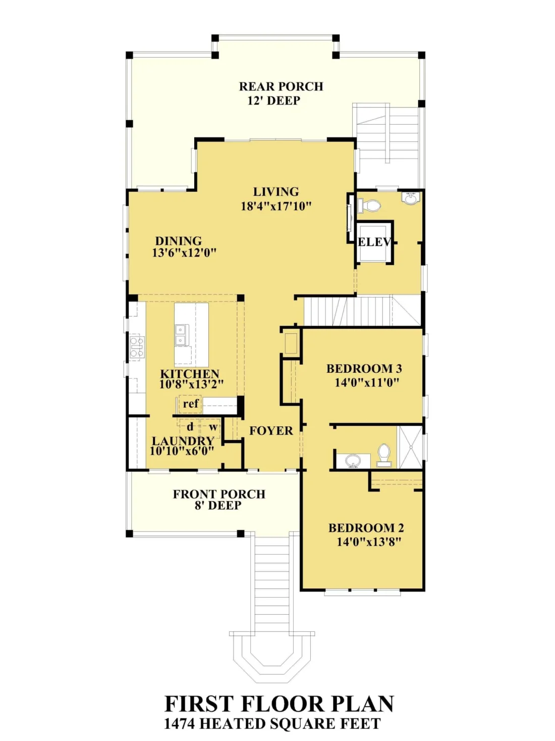 Elegant Coastal house Floor Plan with CAD Architecture Designs