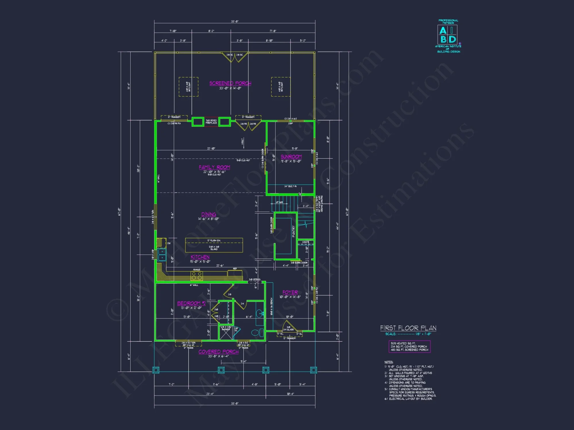 Charming Architectural house Plan with CAD and 2 Floors