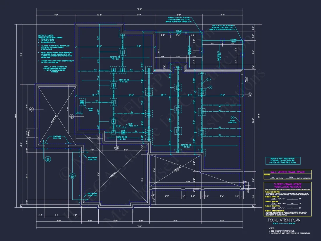 Craftsman-Style house Plan with Open Floor Design & CAD Blueprint