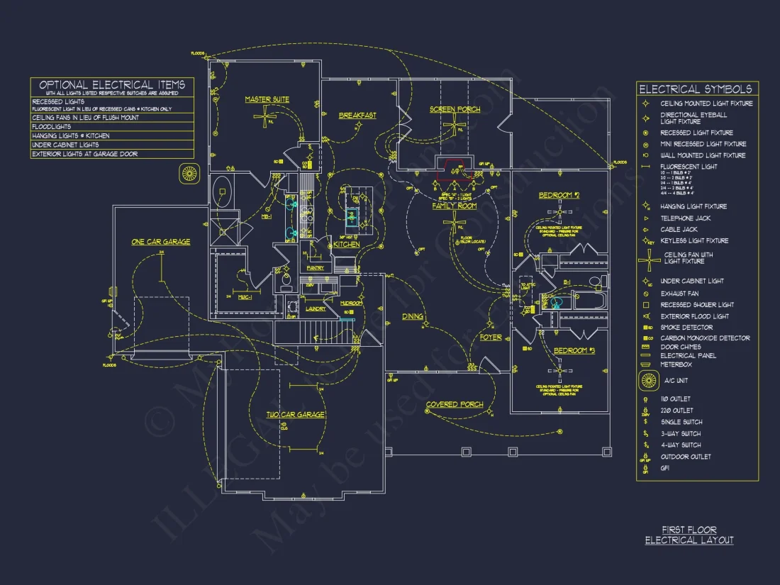Craftsman-Style house Plan with Open Floor Design & CAD Blueprint