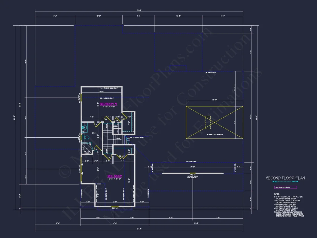 Craftsman-Style house Plan with Open Floor Design & CAD Blueprint