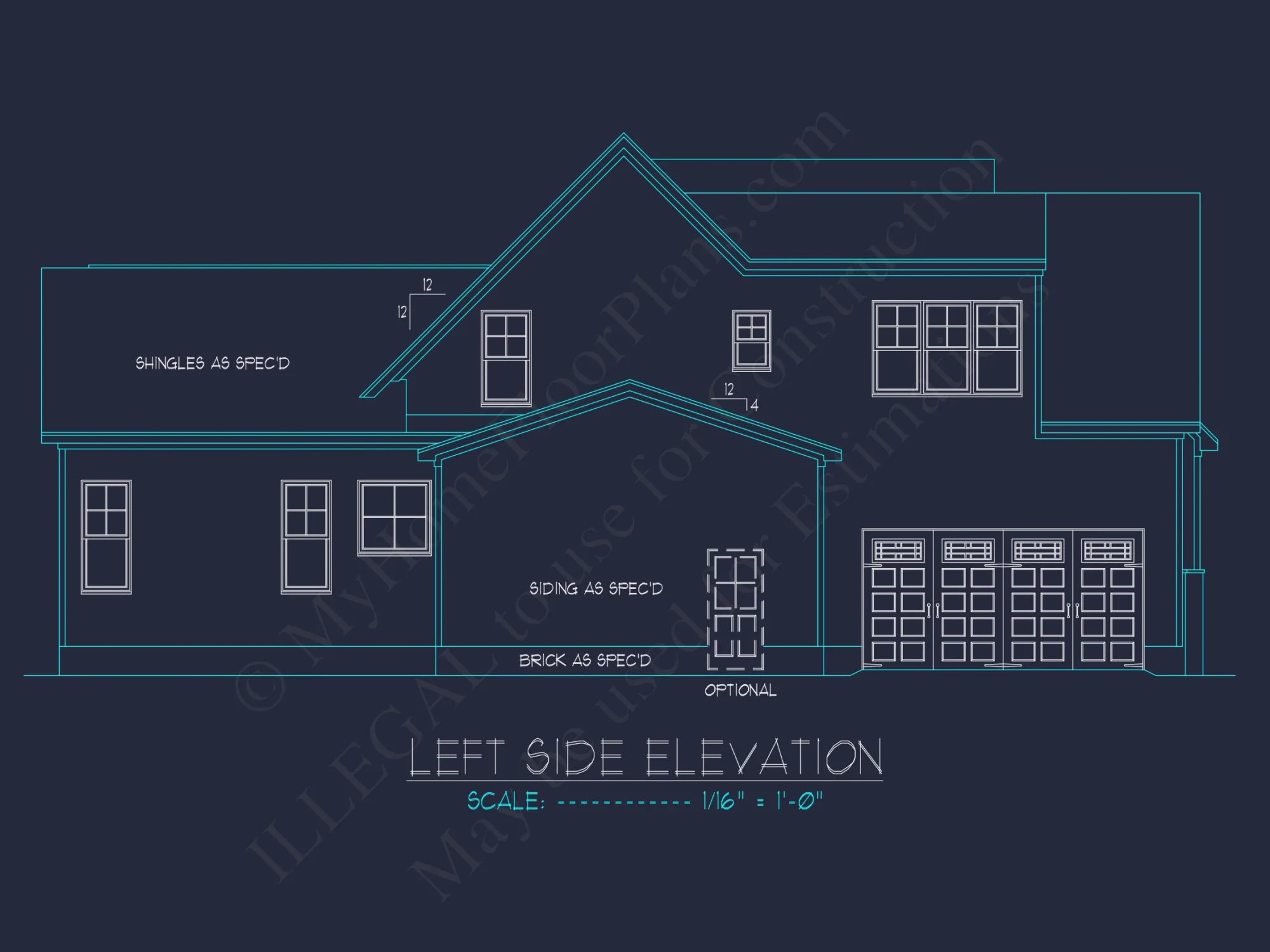 Craftsman-Style house Plan with Open Floor Design & CAD Blueprint