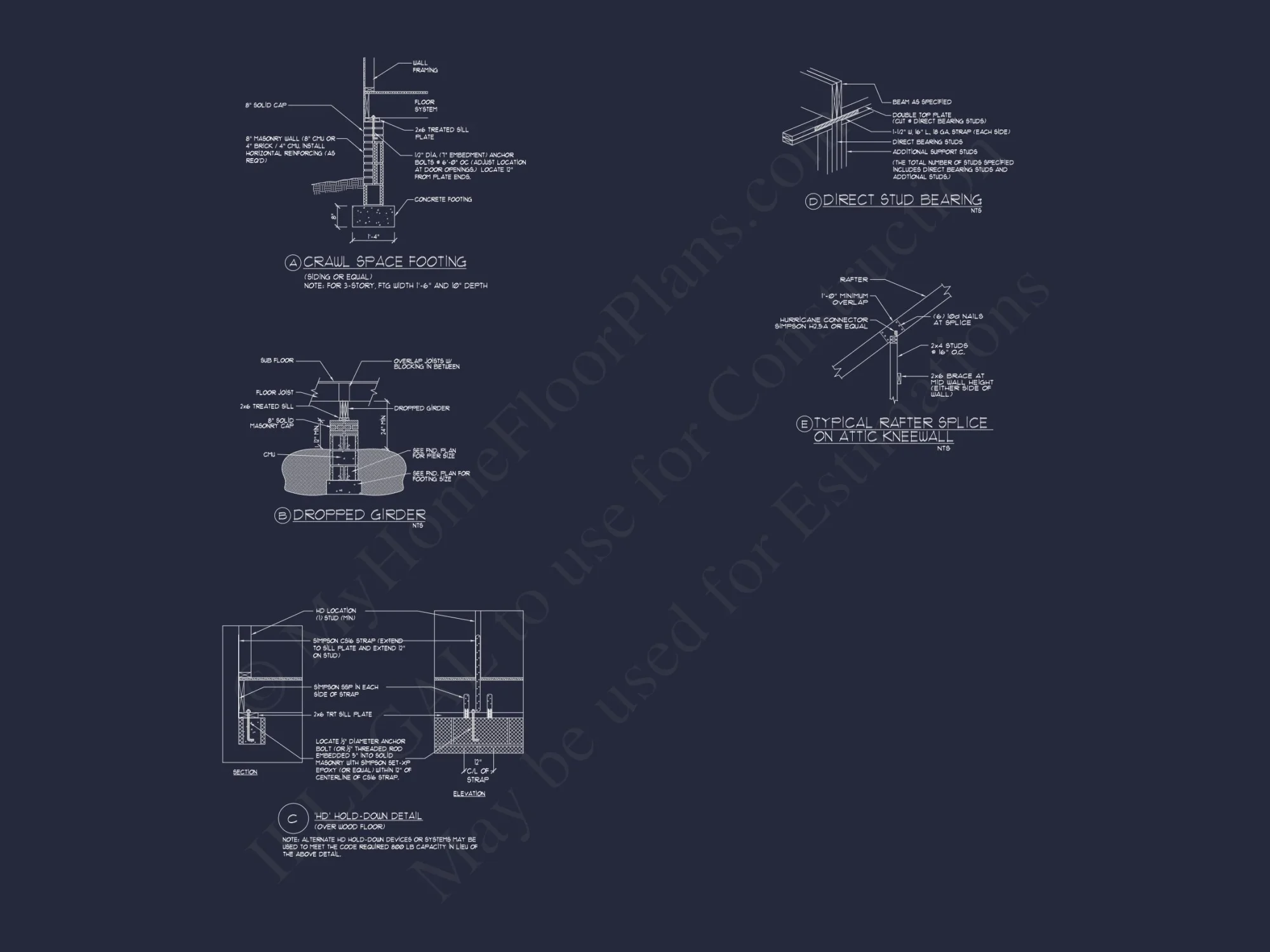 Elegant Craftsman house Plan with 3 Bedrooms & 2 Floor Designs