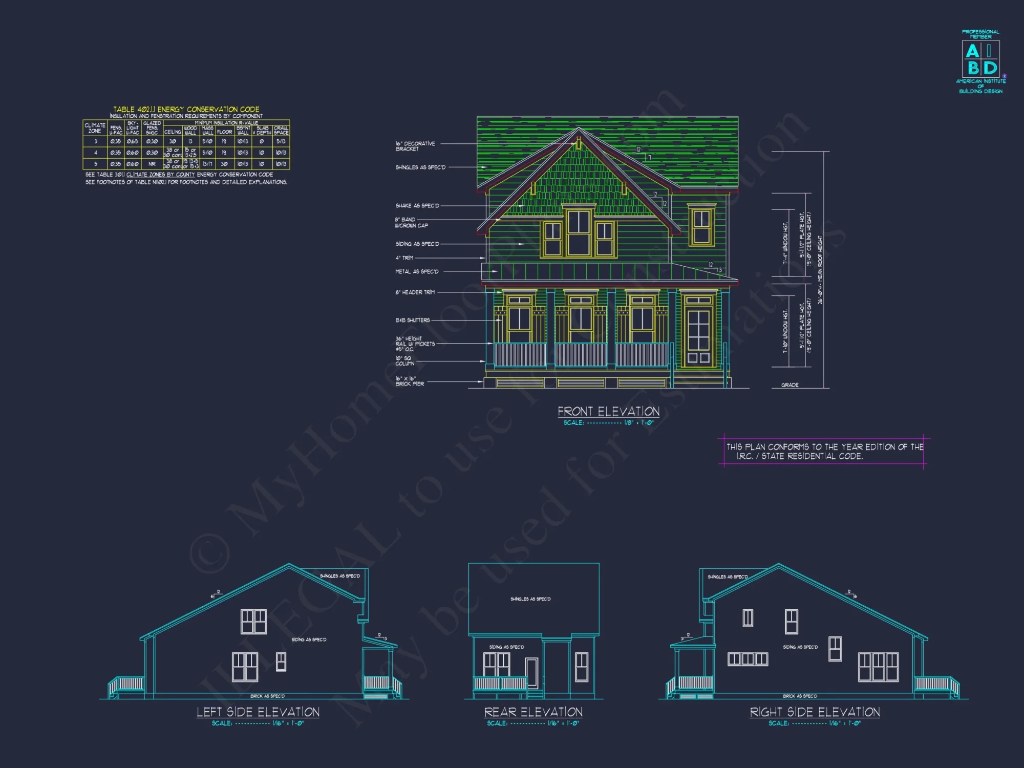 Elegant Craftsman house Plan with 3 Bedrooms & 2 Floor Designs