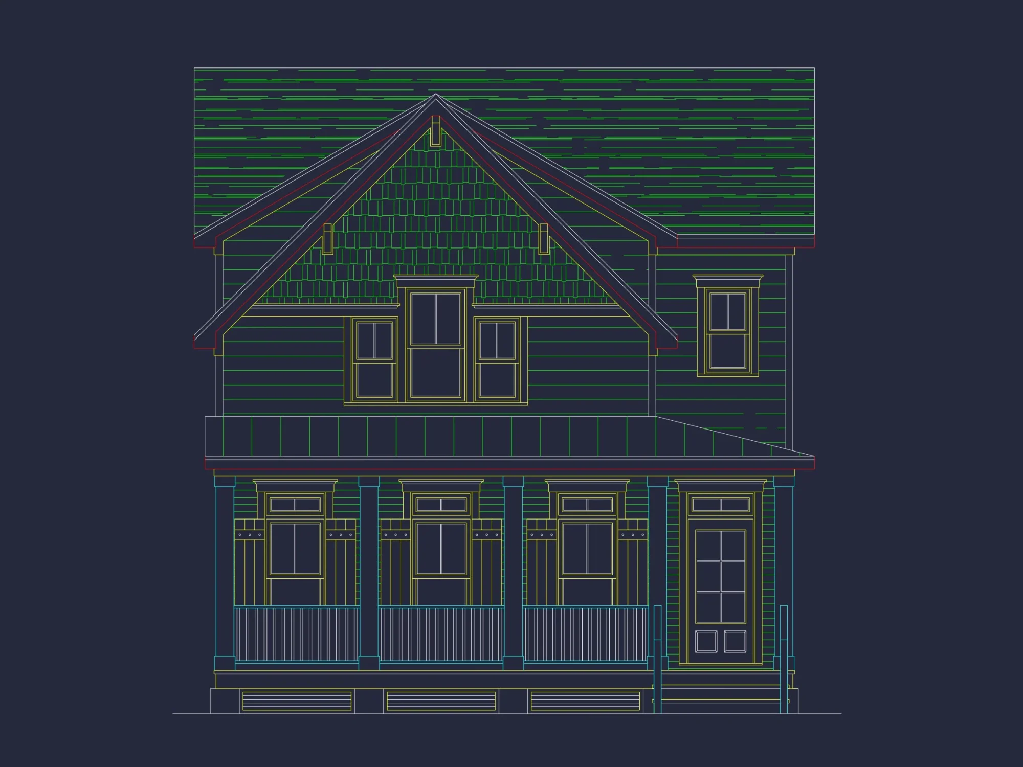 Elegant Craftsman house Plan with 3 Bedrooms & 2 Floor Designs