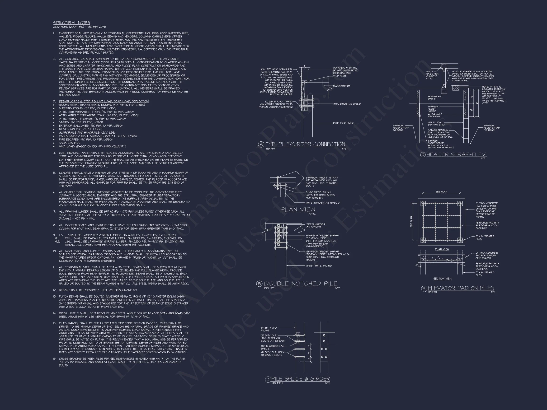 17-1339 HOUSE PLAN - Beach House Floor Plan with Coastal Designs and CAD Blueprint 14 Beach house Floor Plan with Coastal Designs and CAD Blueprint