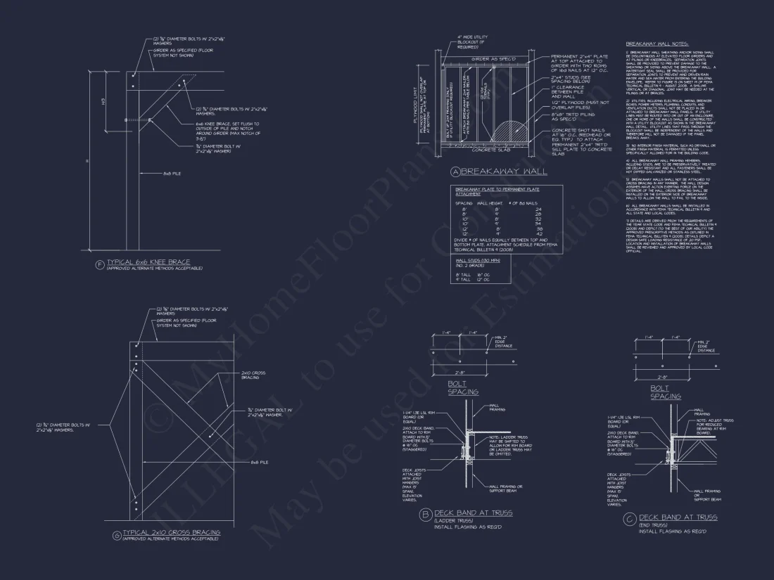 Modern Beach house Floor Plan with CAD Designs & Features