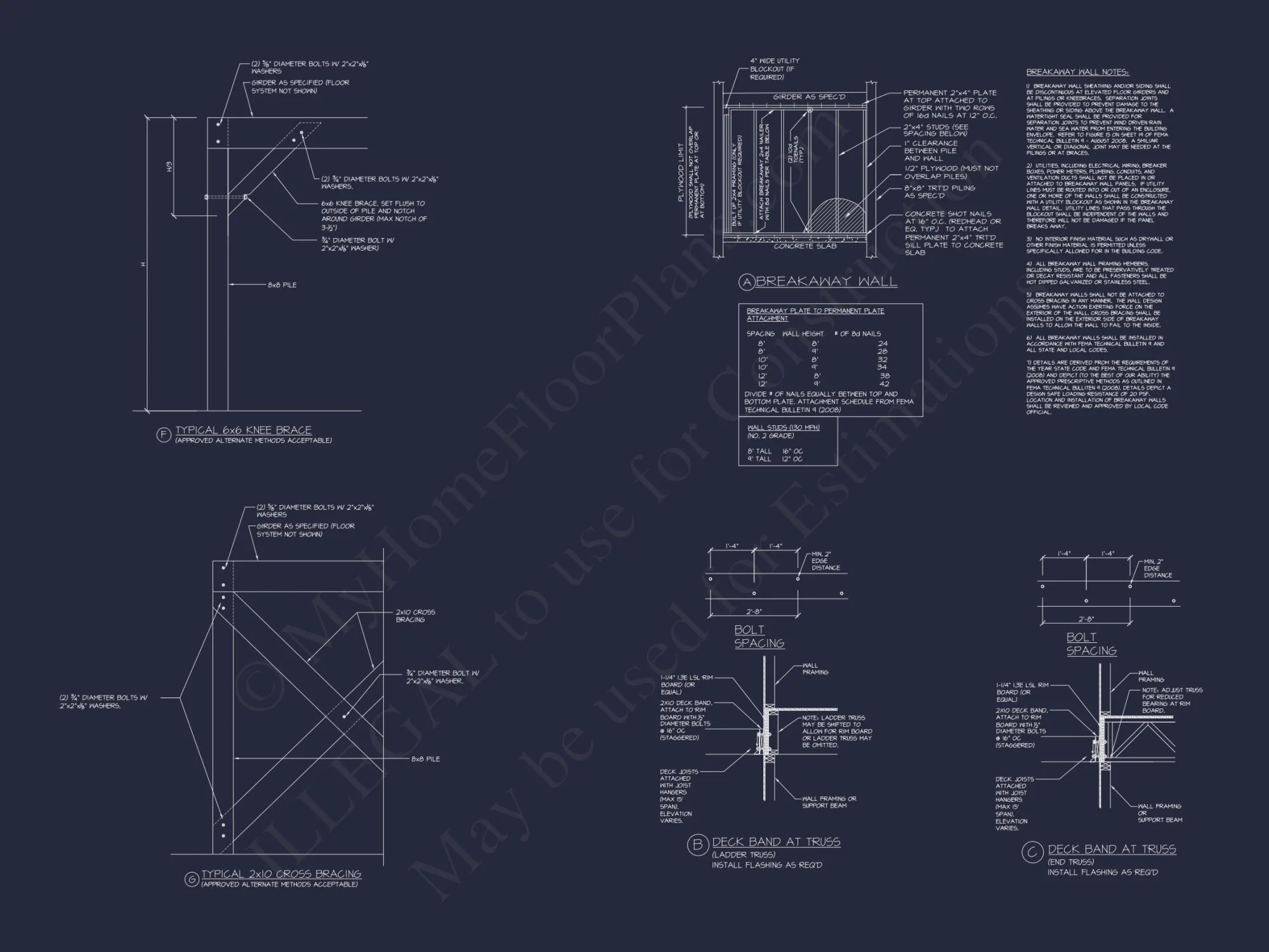 Modern Beach house Floor Plan with CAD Designs & Features