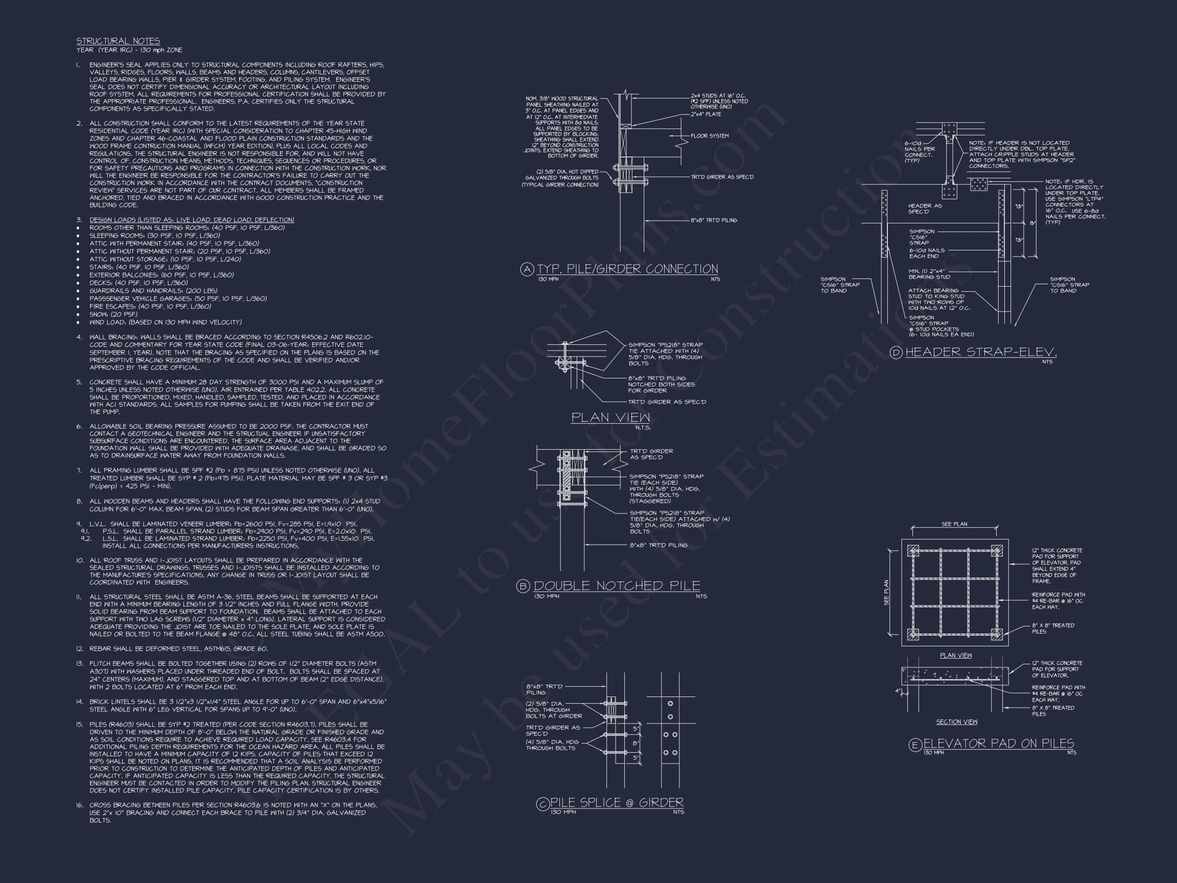 17-1061 HOUSE PLAN - Modern Beach House Floor Plan with CAD Designs & Features 14 Modern Beach house Floor Plan with CAD Designs & Features