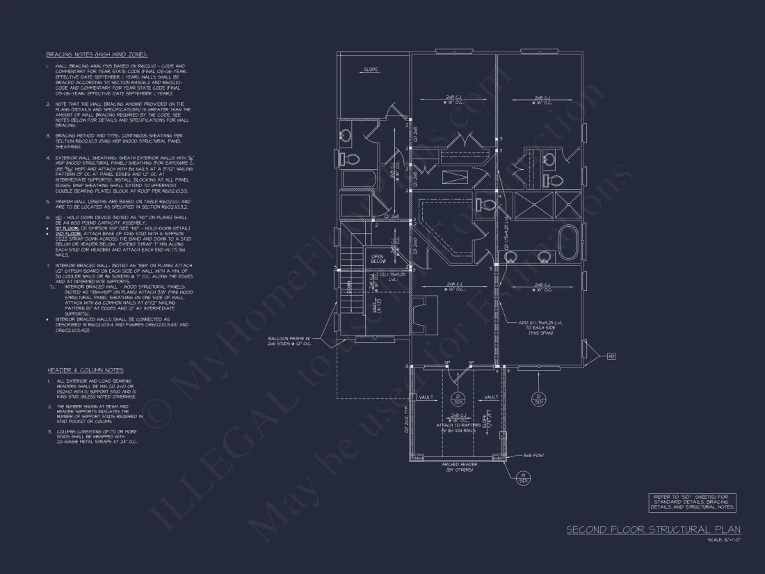 Modern Beach house Floor Plan with CAD Designs & Features