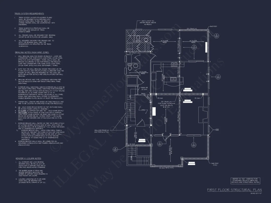 Modern Beach house Floor Plan with CAD Designs & Features