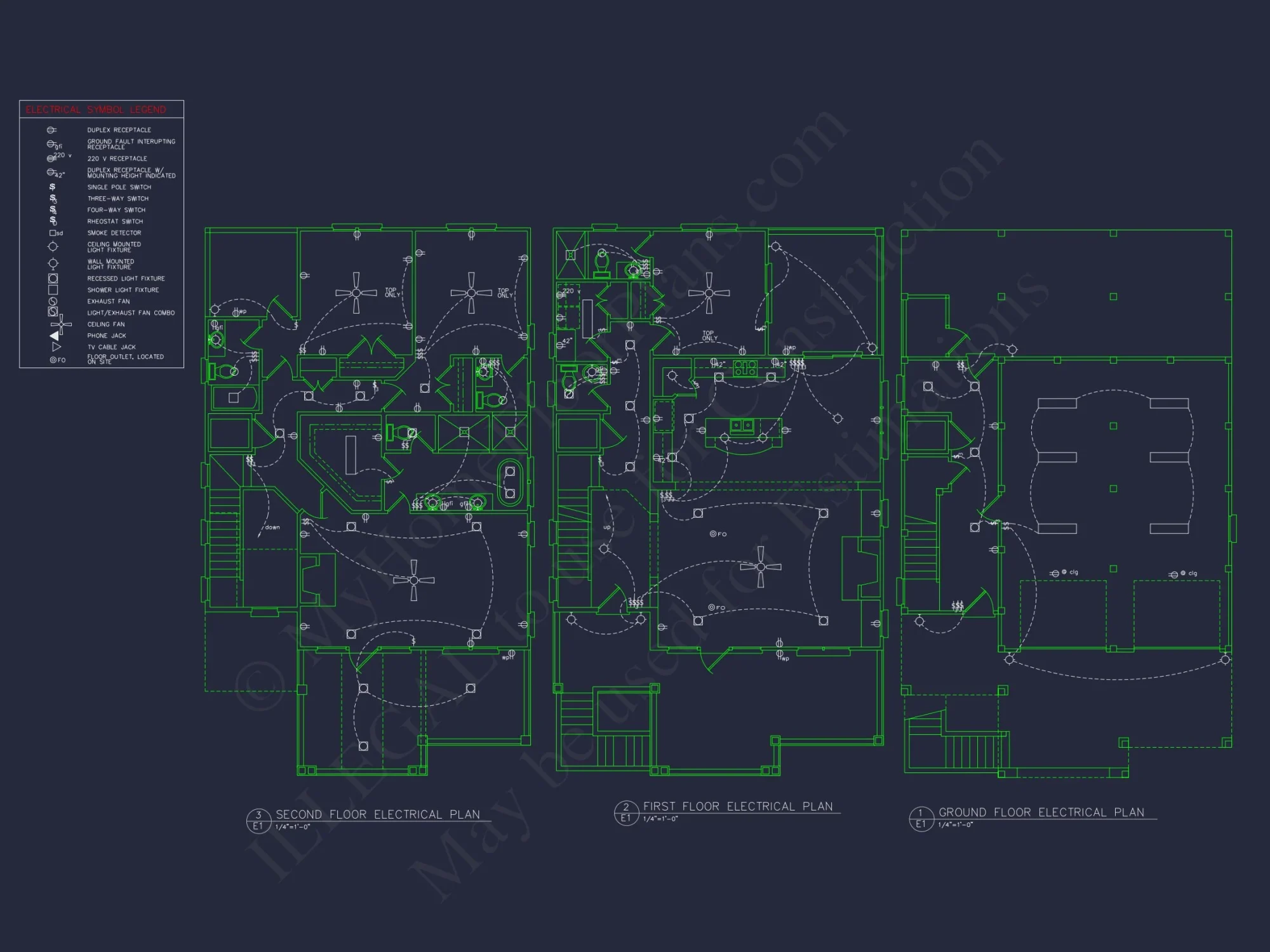 Modern Beach house Floor Plan with CAD Designs & Features