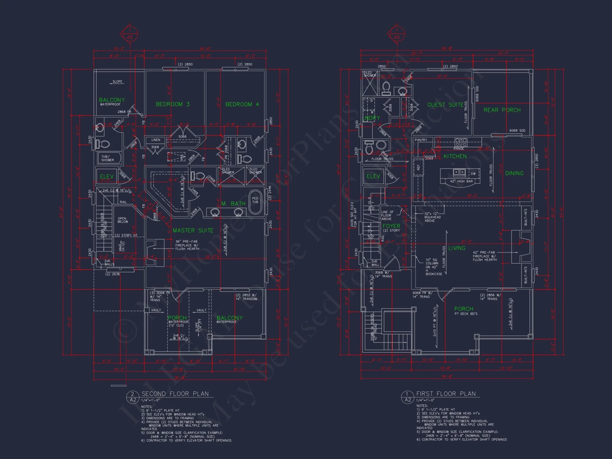 Modern Beach house Floor Plan with CAD Designs & Features
