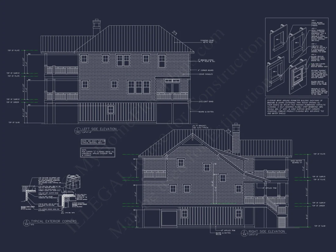 Modern Beach house Floor Plan with CAD Designs & Features