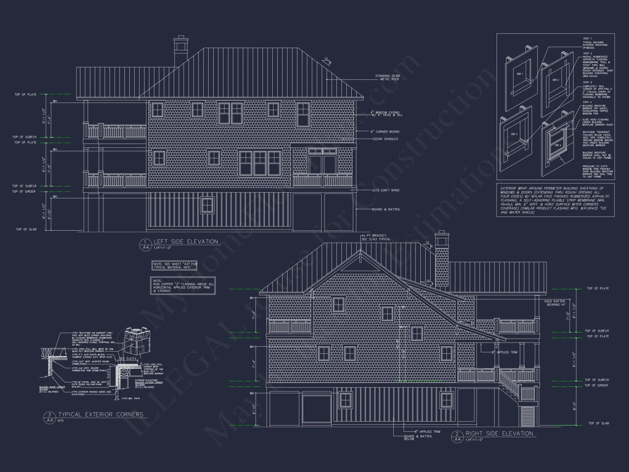 Modern Beach house Floor Plan with CAD Designs & Features
