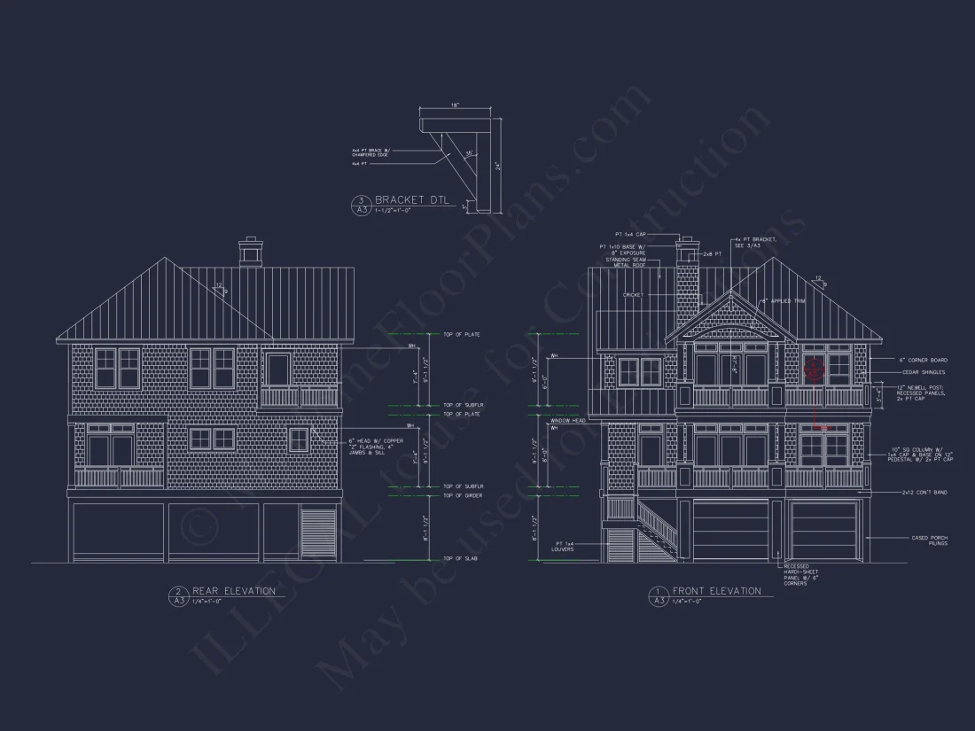Modern Beach house Floor Plan with CAD Designs & Features