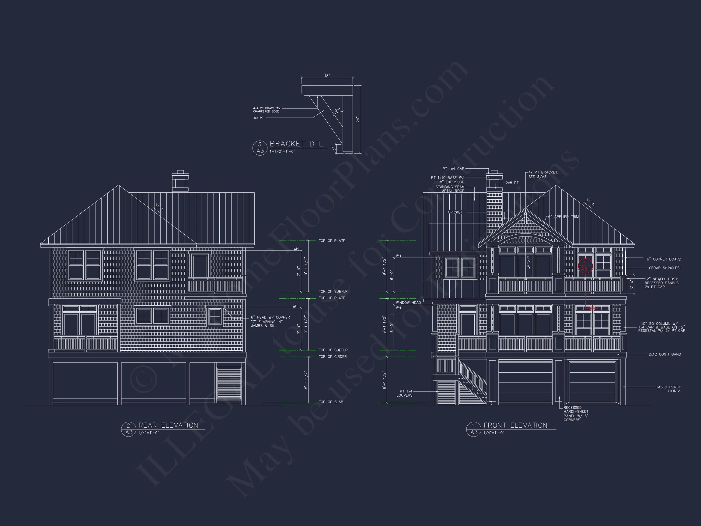 17-1061 HOUSE PLAN - Modern Beach House Floor Plan with CAD Designs & Features 2 Modern Beach house Floor Plan with CAD Designs & Features