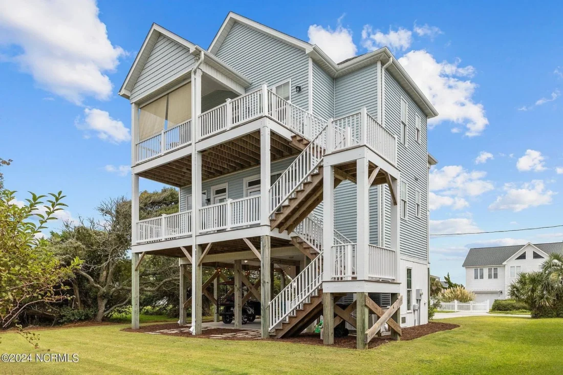 Beach house Plan with 3 Floors, Open Floor Plan, and CAD Designs