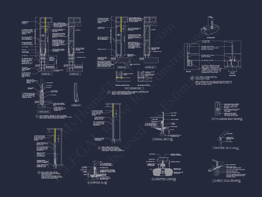 Stylish Craftsman house Plan with Detailed Architectural Blueprint