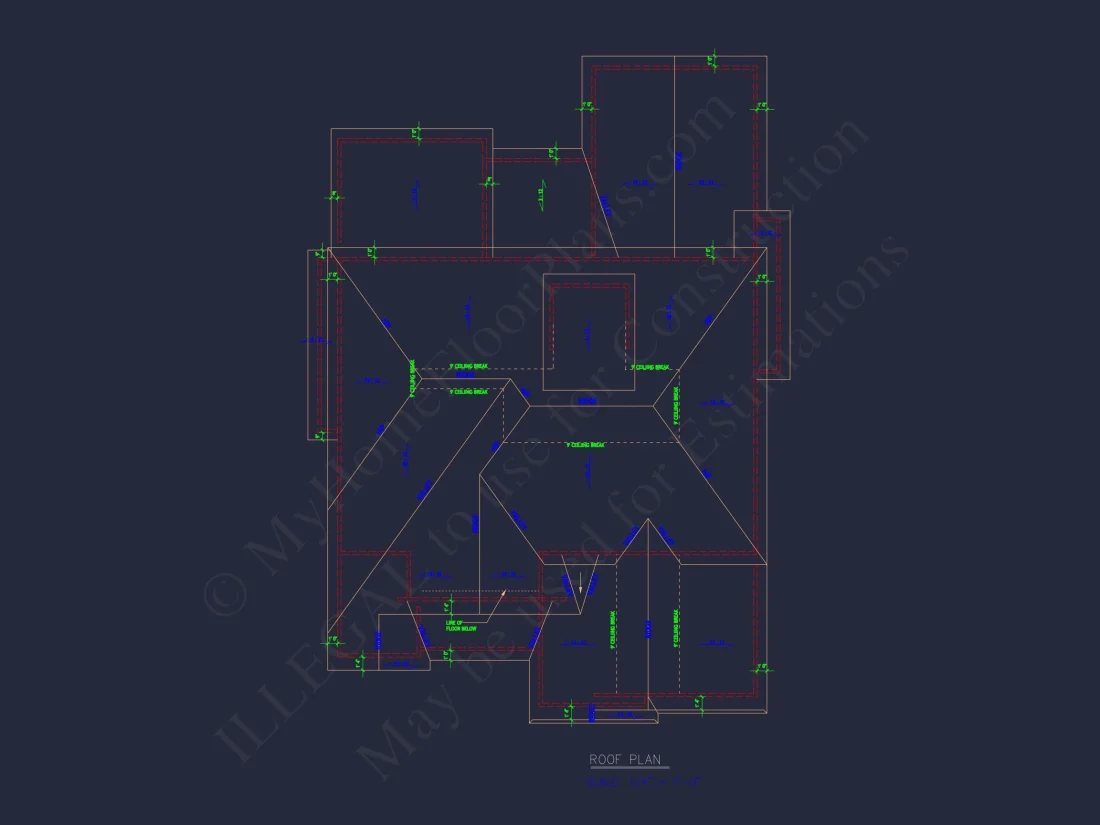 Stylish Craftsman house Plan with Detailed Architectural Blueprint