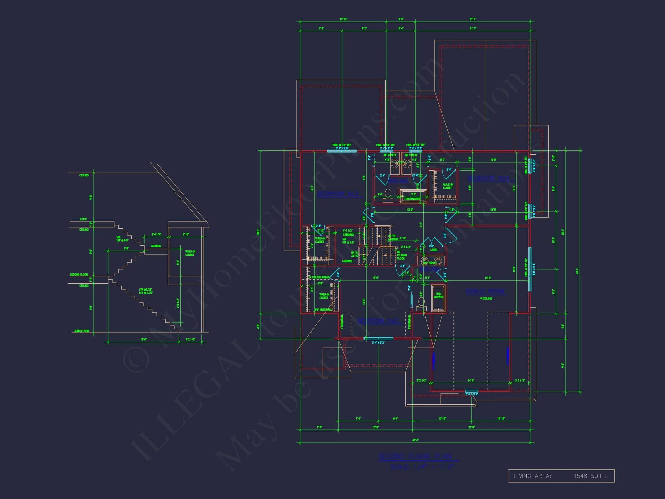 16-1572 HOUSE PLAN - Stylish Craftsman House Plan with Detailed Architectural Blueprint 8 Stylish Craftsman house Plan with Detailed Architectural Blueprint