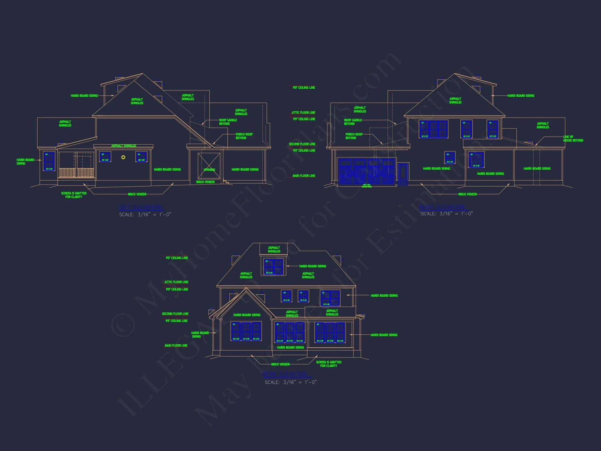 Stylish Craftsman house Plan with Detailed Architectural Blueprint