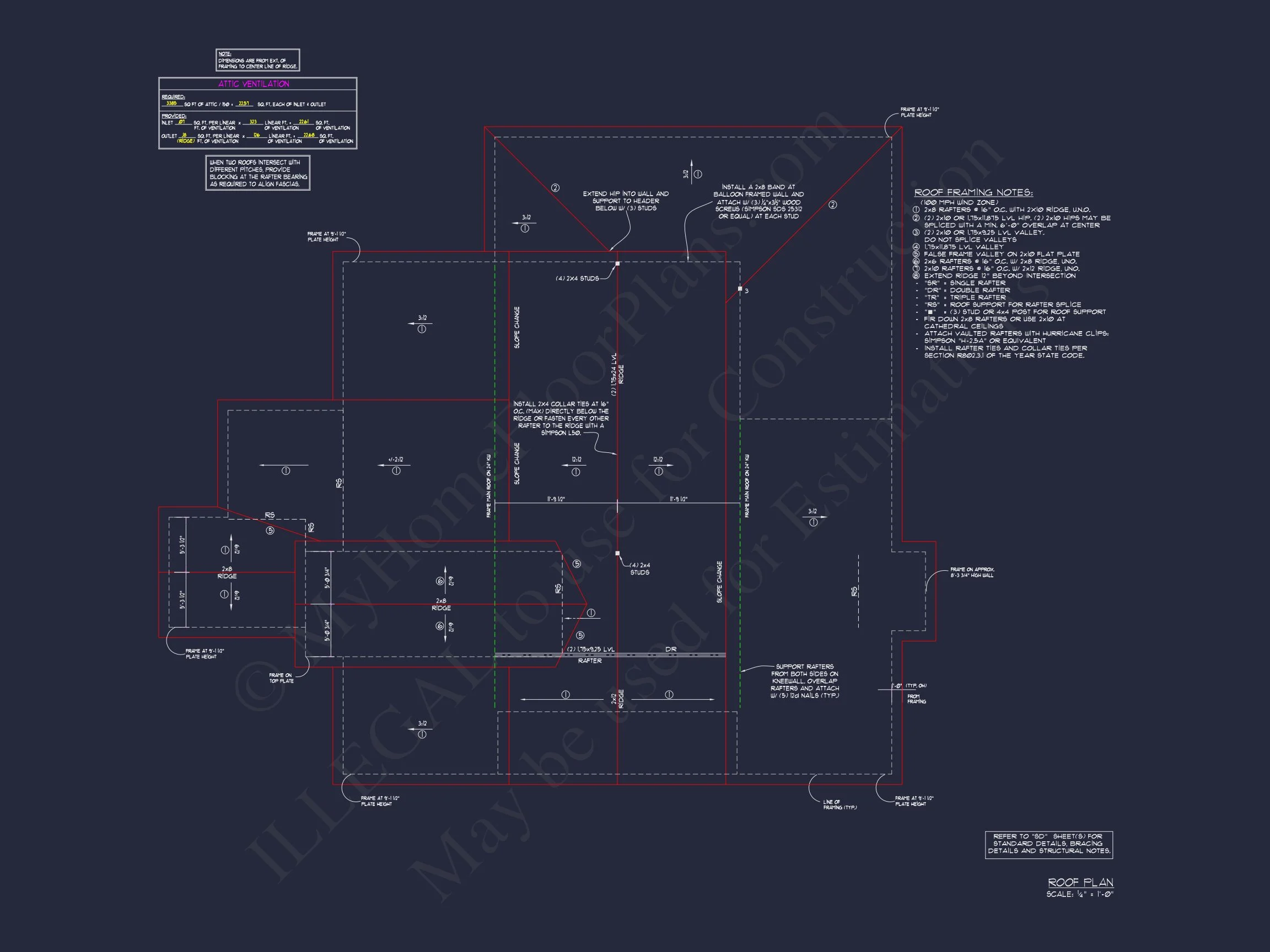 Modern house Floor Plan: Custom Blueprint with 1.5 Stories